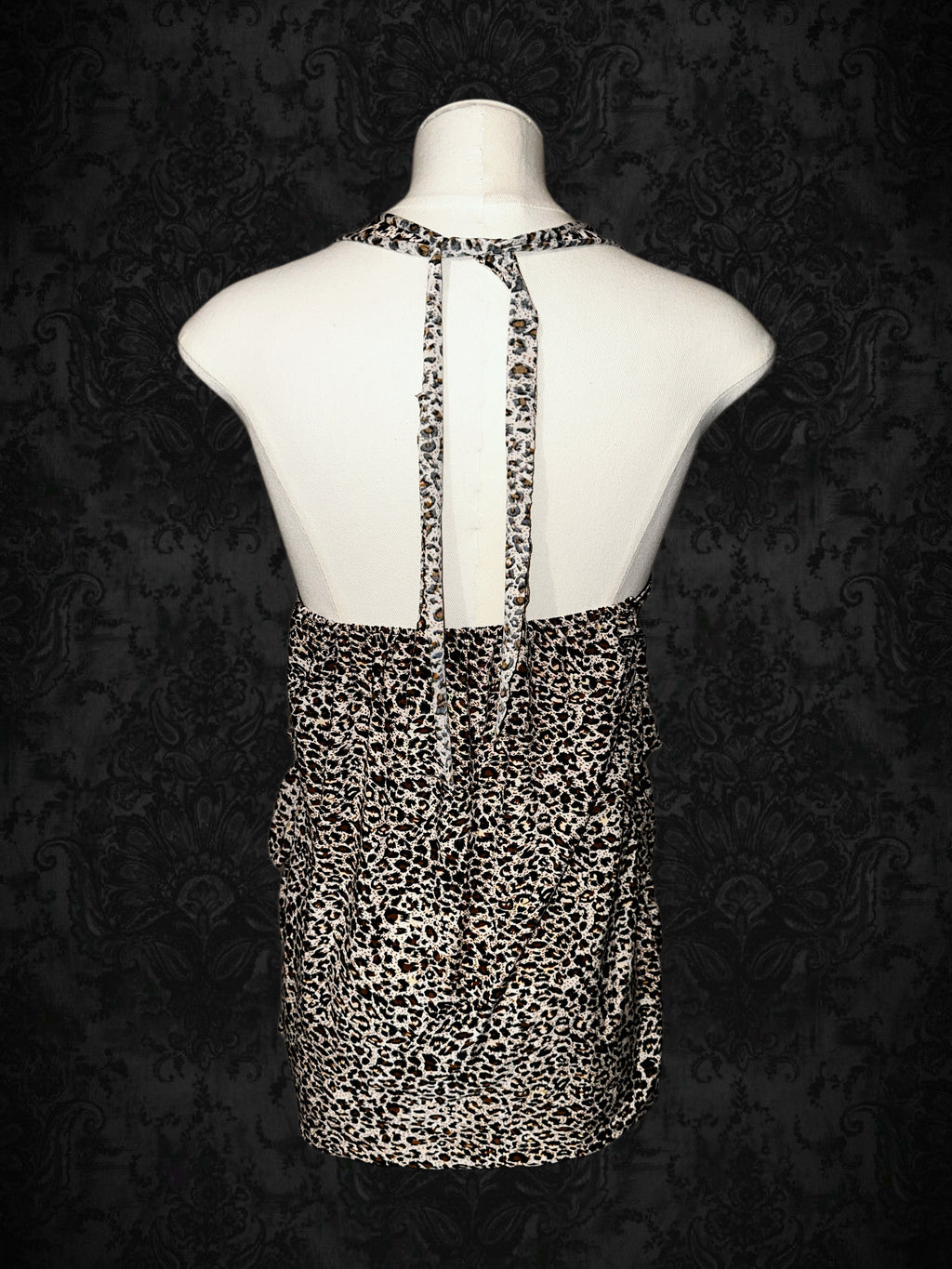 Vintage Leopard Print Halter Top
