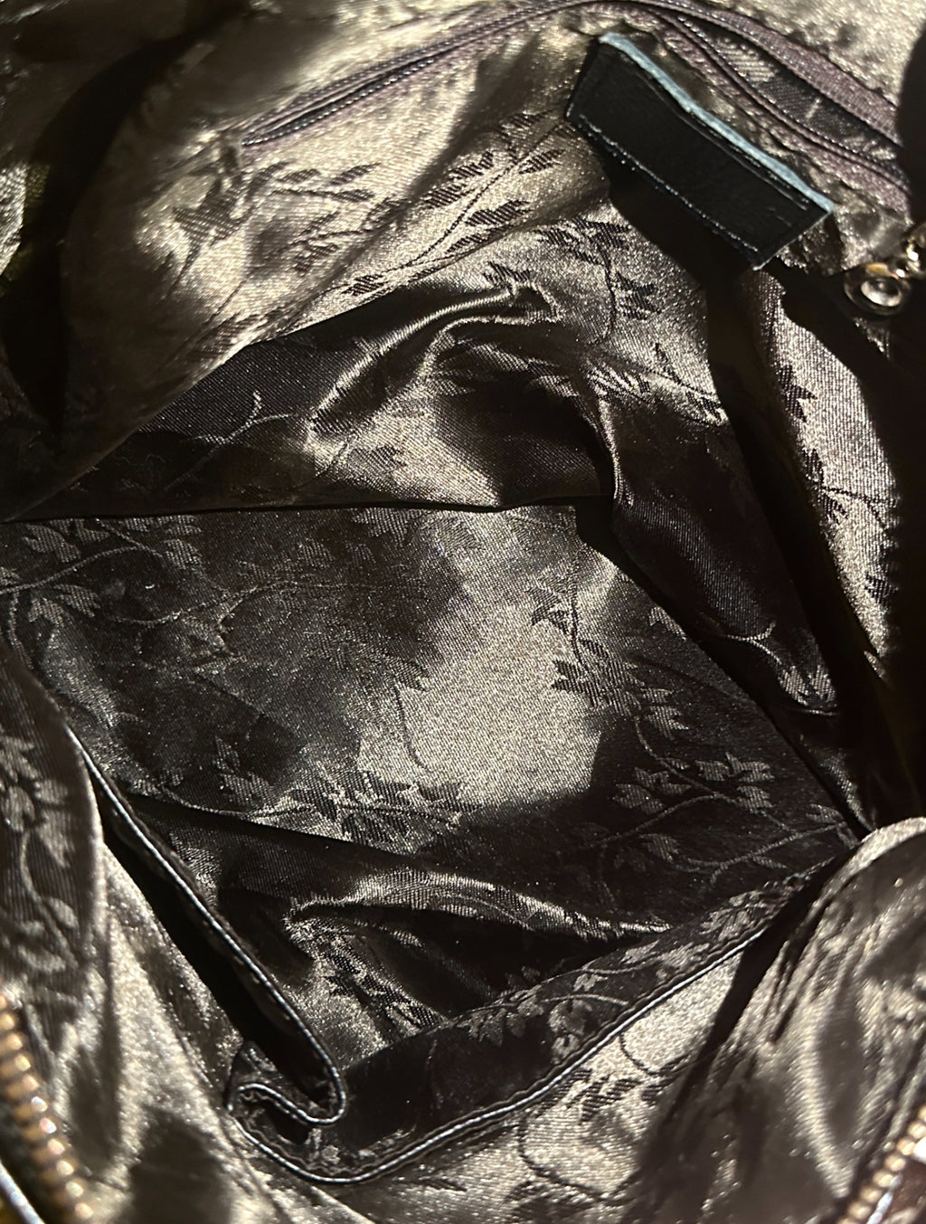 Midnight Venom Studded Socror Bag with Shoulder Strap