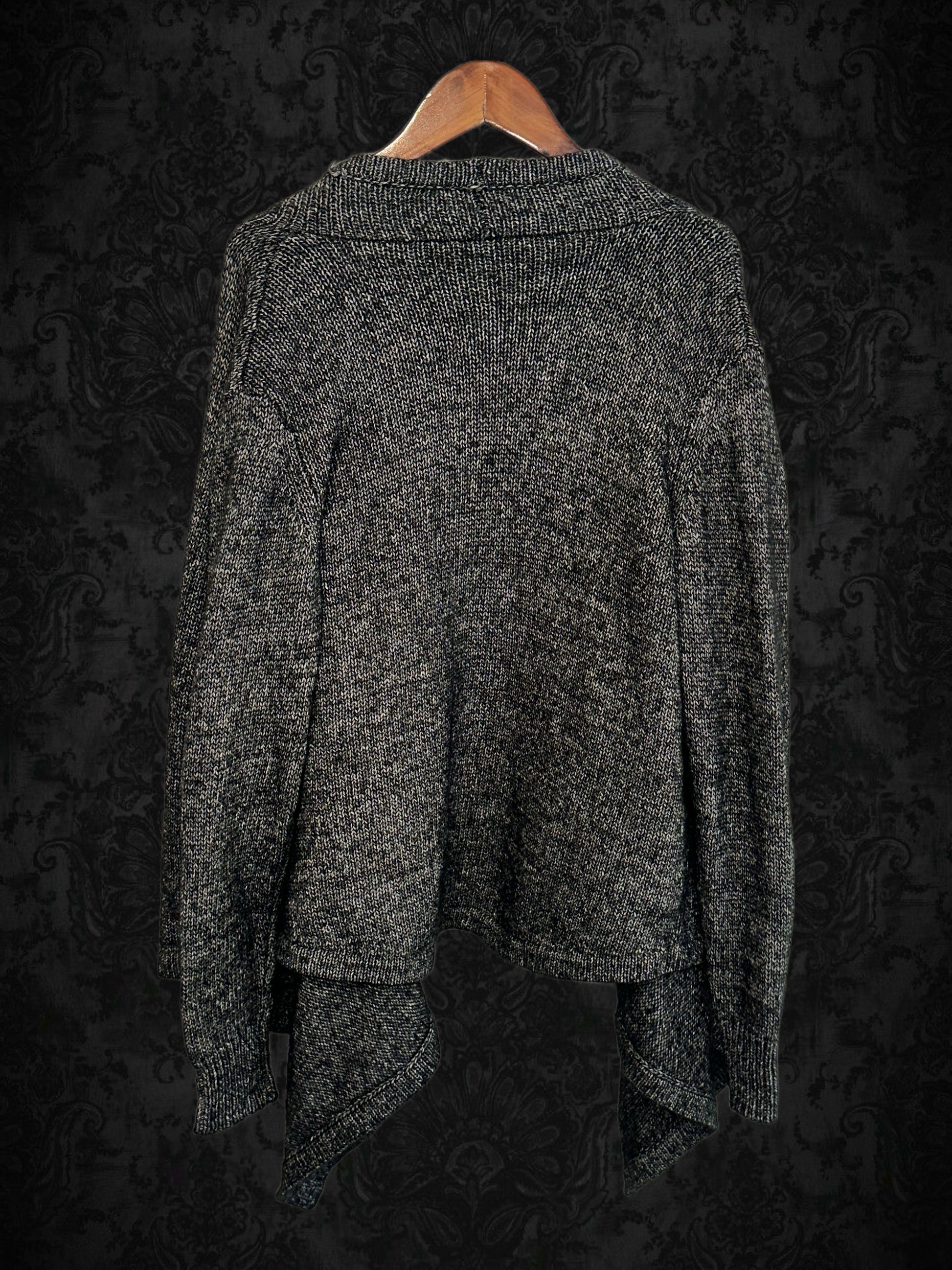 Gothic Knit Drape Cardigan