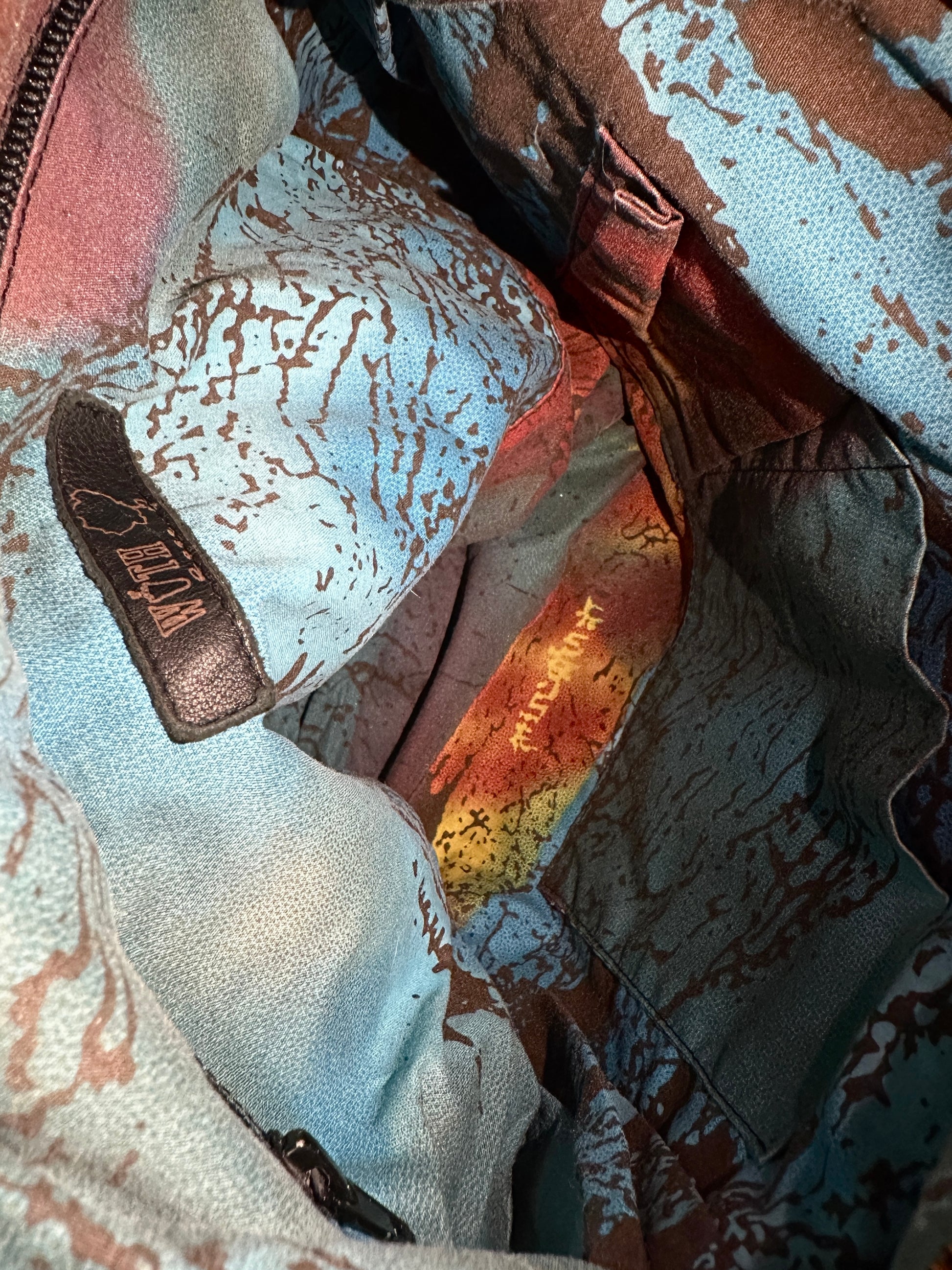 Distressed soft leather slouch hobo bag