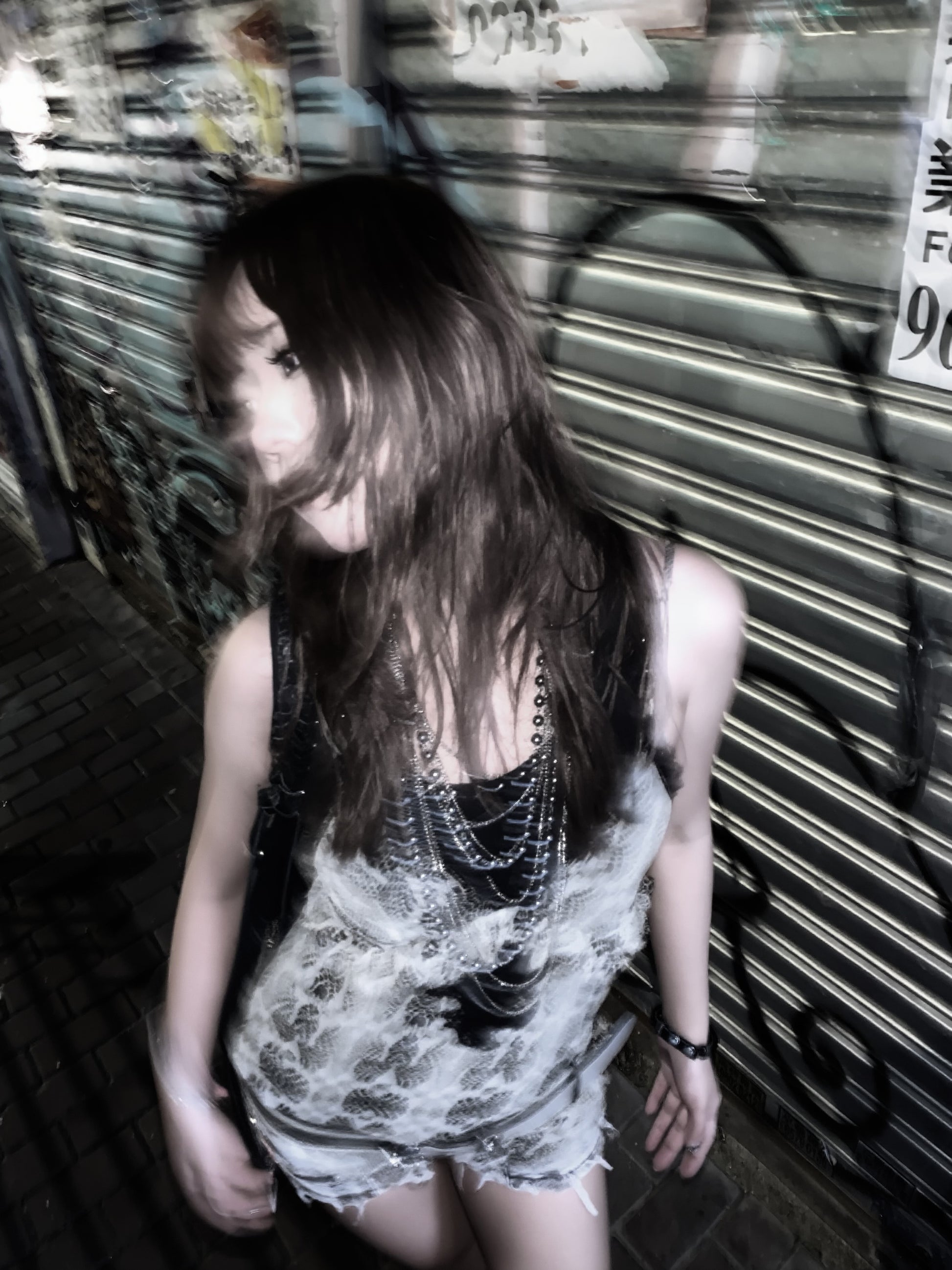 Sheer Snake Print Mesh Tank Top