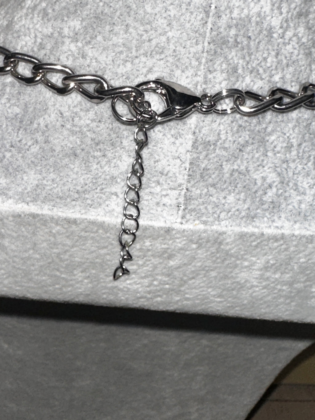 Silver Skull Charm Chain Necklace