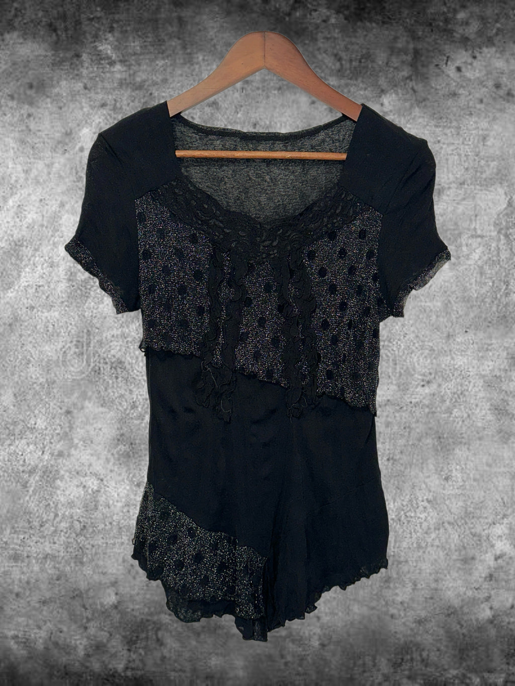 Midnight Polka Sparkle Blouse