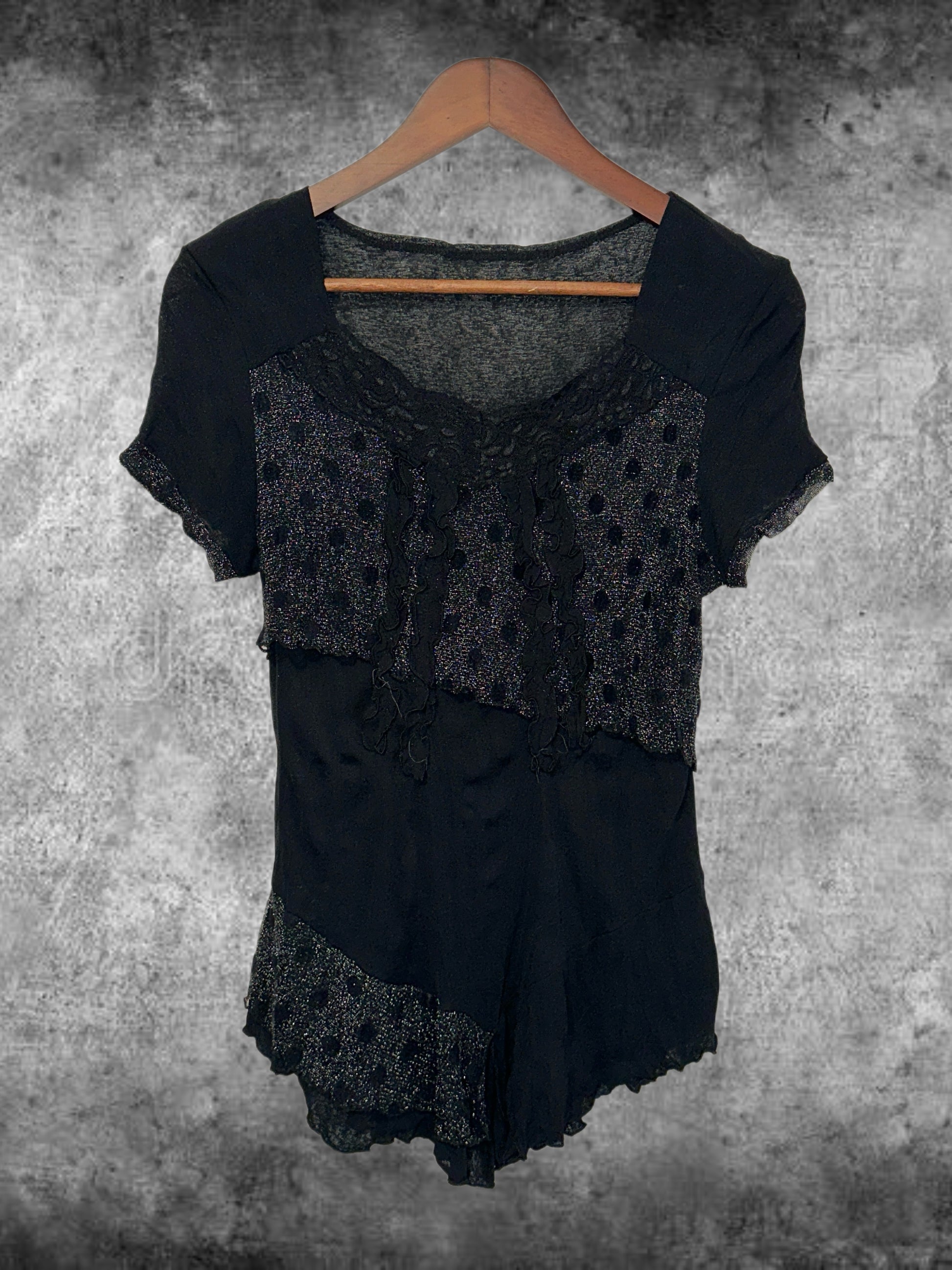 Midnight Polka Sparkle Blouse