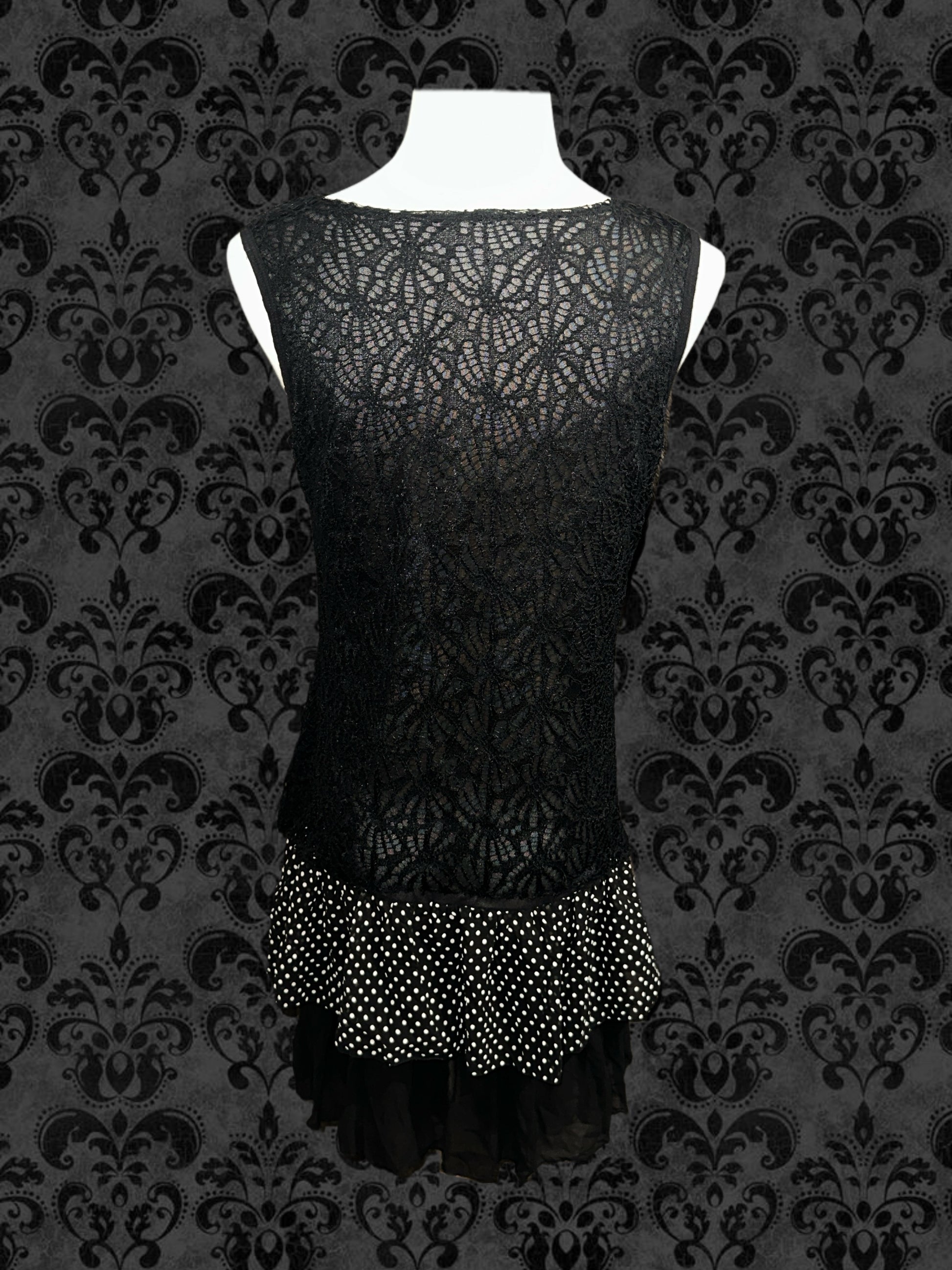 Midnight Lace Shift Dress