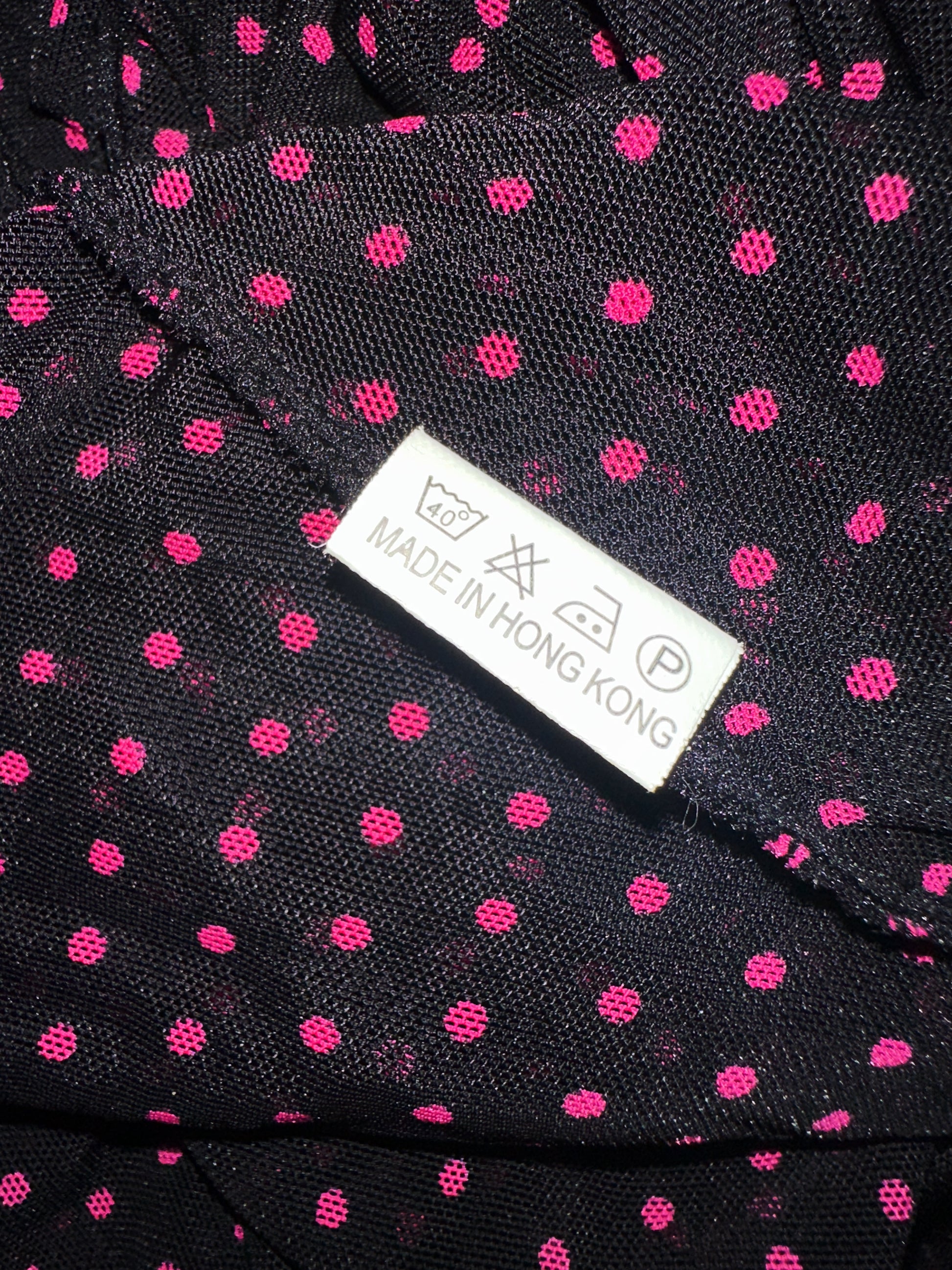Vintage Black & Red Polka Dot Halter Dress