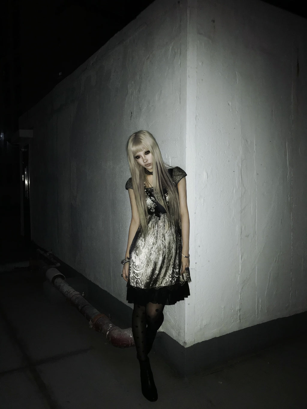One-piece lace dress