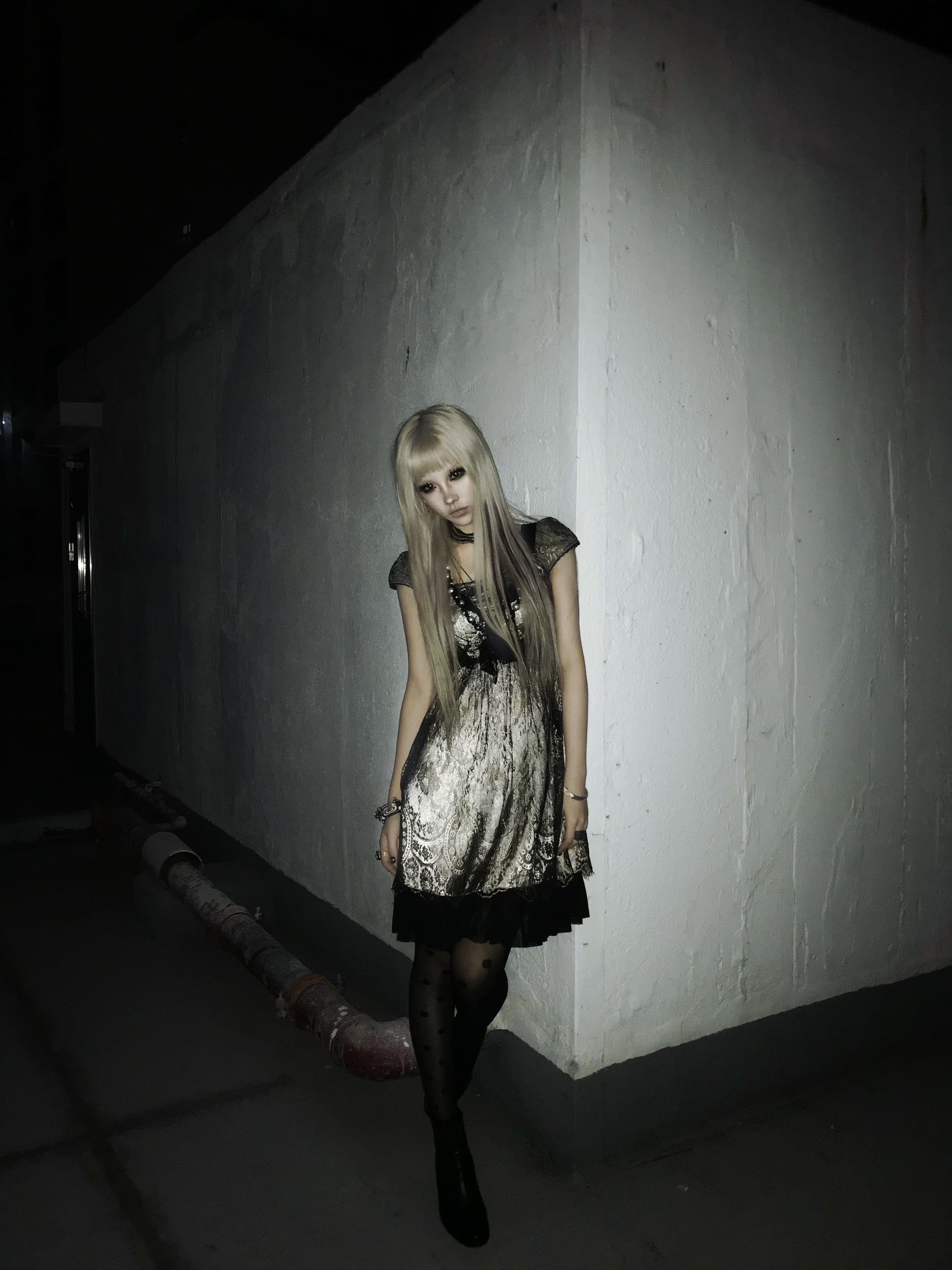 One-piece lace dress