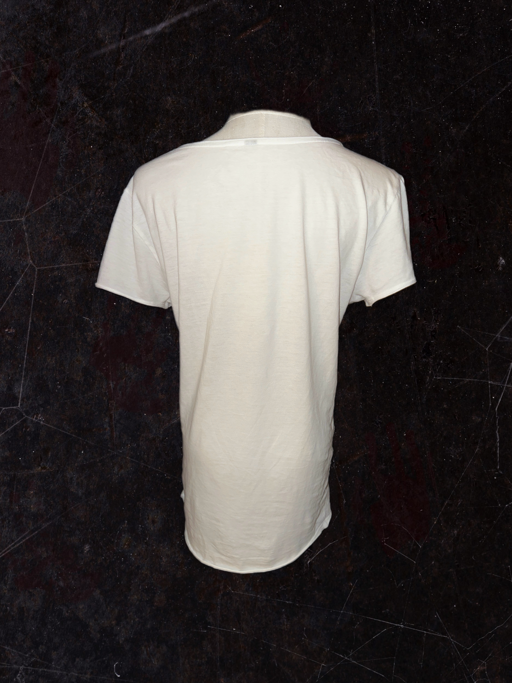 White Skull Print Punk T-Shirt